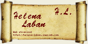 Helena Laban vizit kartica